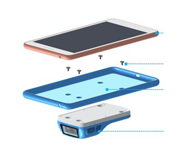 Mano Bluetooth Escáner 1D/ Lectura de Códigos de Barras 2D Motores Para el Teléfono/ Tablet con Diferente Tamaño