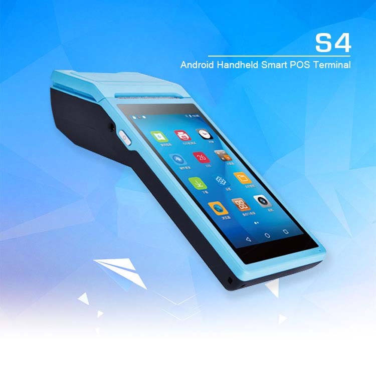 S4 Android POS Impresora Térmica del Escáner de Código de Barras de la Posición para el Restaurante