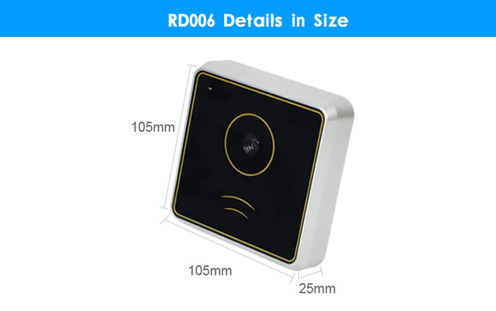 RD006 RFID 2D Lector de código QR Escáner de código de barras Wifi para acceso