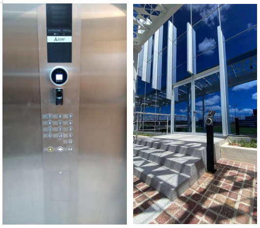 Dispositivo de control de acceso Rakinda QR IC Card Reader Wiegand TCP/IP para ascensor o edificio de oficinas
