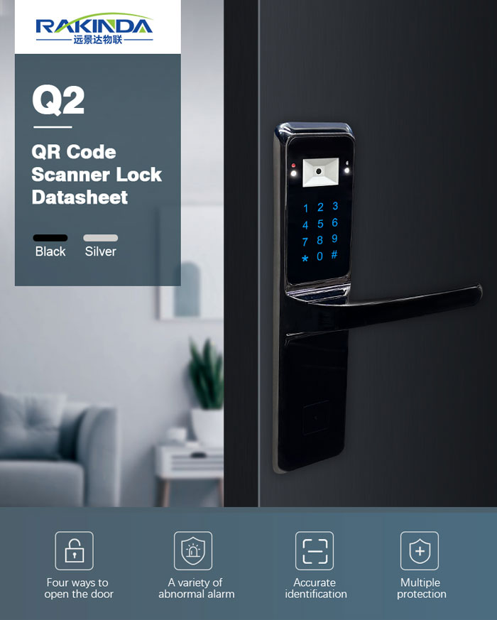 Q2 Código QR Cerradura de puerta inteligente