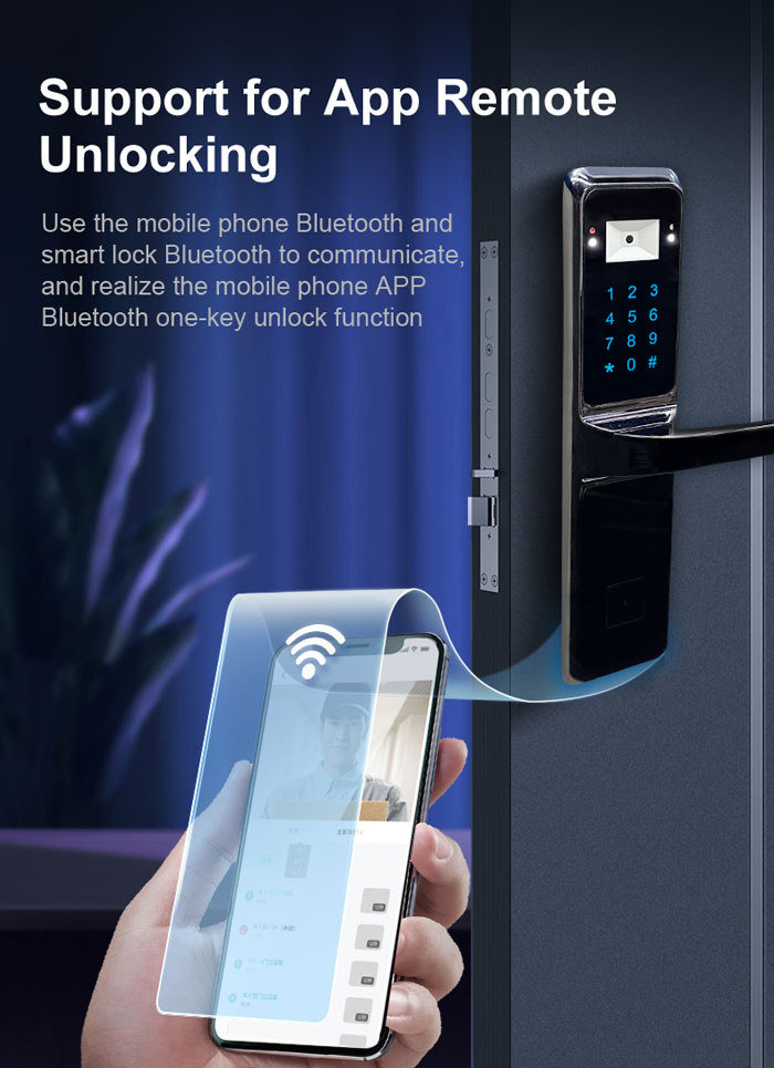 Q2 Código QR Cerradura de puerta inteligente